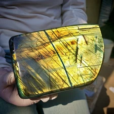 4.29LB Natural Labrador moonstone quartz free form mineral specimen 1.95kg