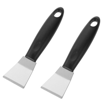 2Pcs Stainless Steel 3D Printer Scraper Tool with Non-Slip Handle 6.3x1.5 Inch
