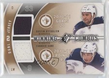2011-12 SPx Winning Combos Evander Kane Dustin Byfuglien #WC-BK 0i5j
