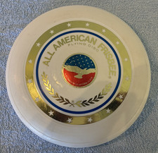 Vintage 1977 All American Frisbee with original center sticker by Wham-O: used