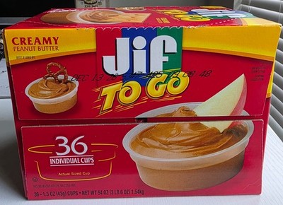 Jif-To-Go Creamy Peanut Butter   36 Count