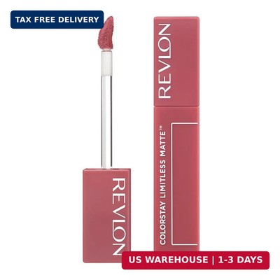 Revlon ColorStay Limitless Matte Liquid Lipstick, Vegan Formula, No-Budge, Longw