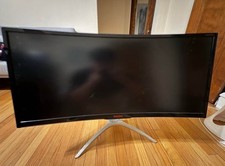 AOC AGON Curved Screen Computer Monitor Black Silver AGON Series Display