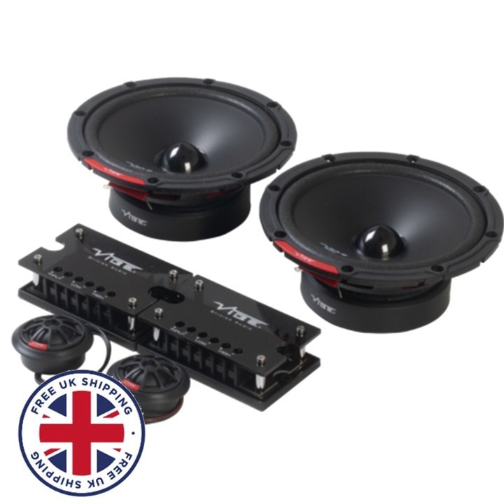 Vibe SLICK6SQC-V9 - 6.5"" 2 Way Component SQ Speaker 300W Pair