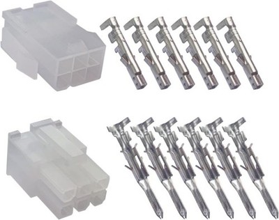Title6 Pin Connector Kit, Suitable 18-24 AWG Wires. Standard 0.165 inch (4.2
