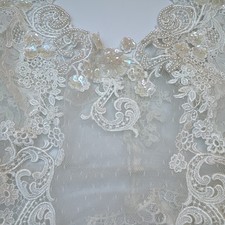 Vintage NWT Victorias Secret Wht Floral Lace Teddy Bodysuit Size S Wireless Poly