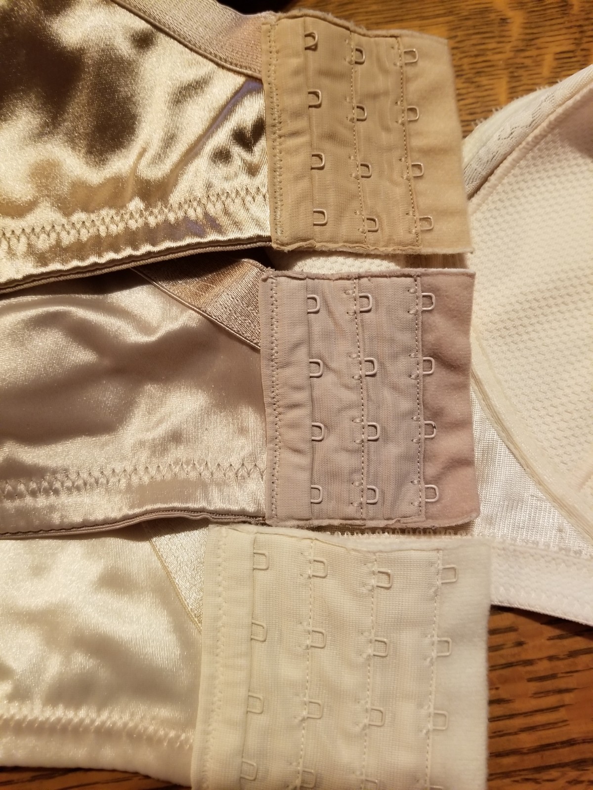 Three Different Colored Beige Playtex Bras - 44D … - image 6