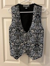 Women  s Vintage Agapo Collection Tapestry Vest Size M