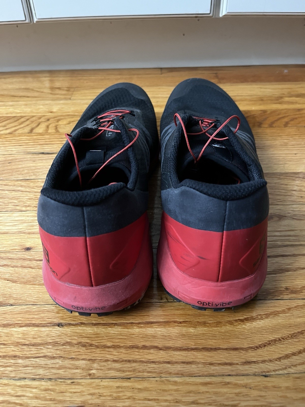 Scarpe da trail running Salomon Sense Ride 4 nere rosse sneakers uomo 13 Ortholite