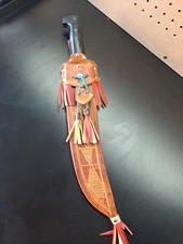 Vintage Busquese La Estampa Collins & Co Hartford Machete With Sheath Guatemala