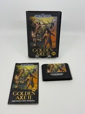 GOLDEN AXE 2 II BOX SEGA GENESIS working video game cartridge manual 39c37