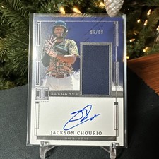 88/99 JACKSON CHOURIO RC ELEGANCE PROSPECT JERSEY AUTO 2024 Panini Impeccable !!