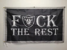 Las Vegas Raiders Flag 3ftx5ft Raiders Black & Silver F The Rest Flag Banner🎅