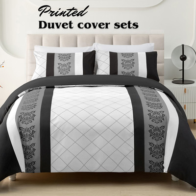 Doppel Bettbezug Set King Size Wende Luxus Steppdecke Bezug Set Bettwäsche Set