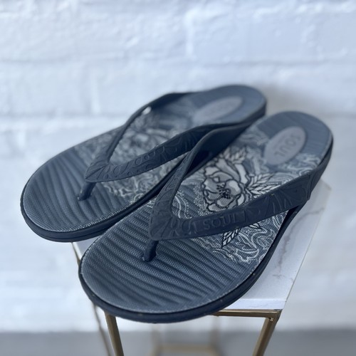 Naturalizer Soul Affinity Damen-Flip-Flop-Sandale Größe 9 marineblau