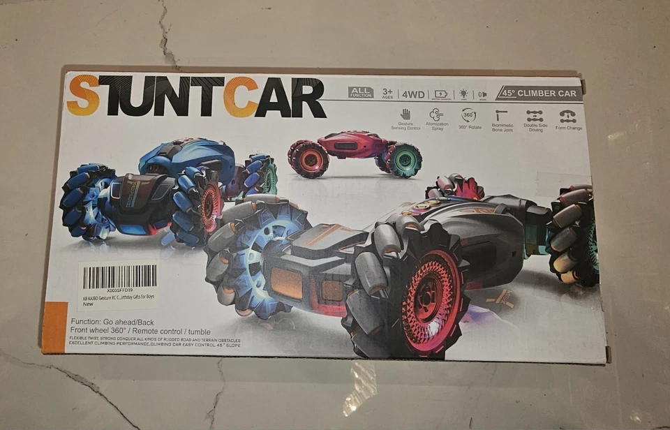 RC Stunt Car, 2.4GHz 4WD Remote Control Gesture Sensor, Double Sided Off Road - Image 2 of 4
