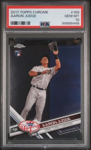 2017 Topps Chrome Aaron Judge #169 PSA 10 (RC)