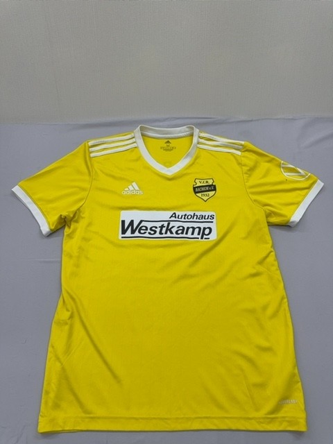 Adidas Men's Yellow AEROREADY V-Neck Jersey Size M