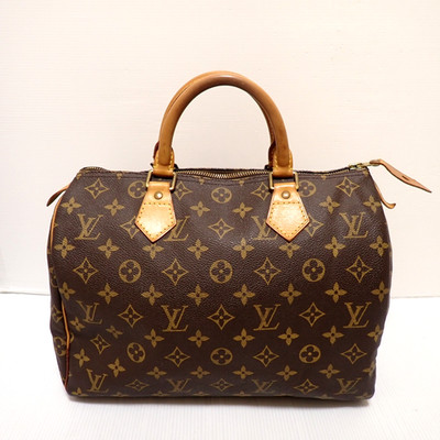 Louis Vuitton Monogram Speedy 30 Purse Bag M41526 Brown Pre-Owned SP1927