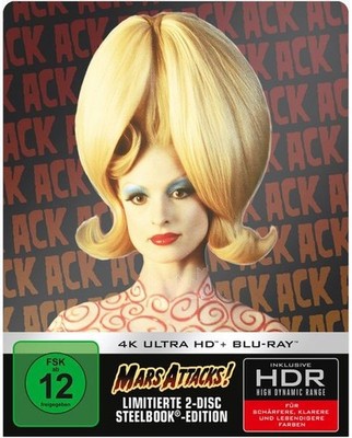 Mars Attacks! (4K UHD + Blu-ray Steelbook) NEU & OVP VÖ 13.8.26