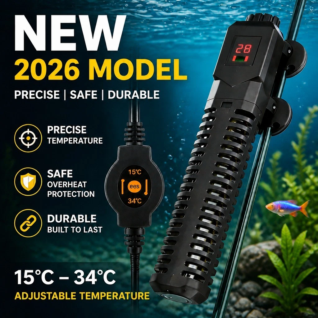 500W Aqua Fish Tank Thermosafe LCD Digital Submersible Aquarium Water Heater