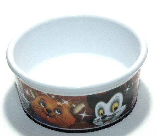 Disney Cats Pet Bowl Cat Kittens Cheshire Cat Marie Figaro Toulouse Trudeau - Picture 8 of 24