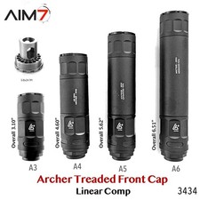 AIM7 ARCHER Linear Compensator Muzzle Brake 223 30CAL 9mm 40, 22LR 1/2x28 5/8x24