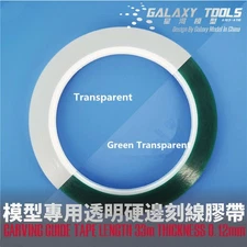 Galaxy Model 3mm/4mm/5mm/6mm Green Transparent Garving Guide Tape Assembly Tool
