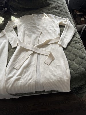Splendid Sweater Dress With Leggings- Ivory Snow- New- Size M
