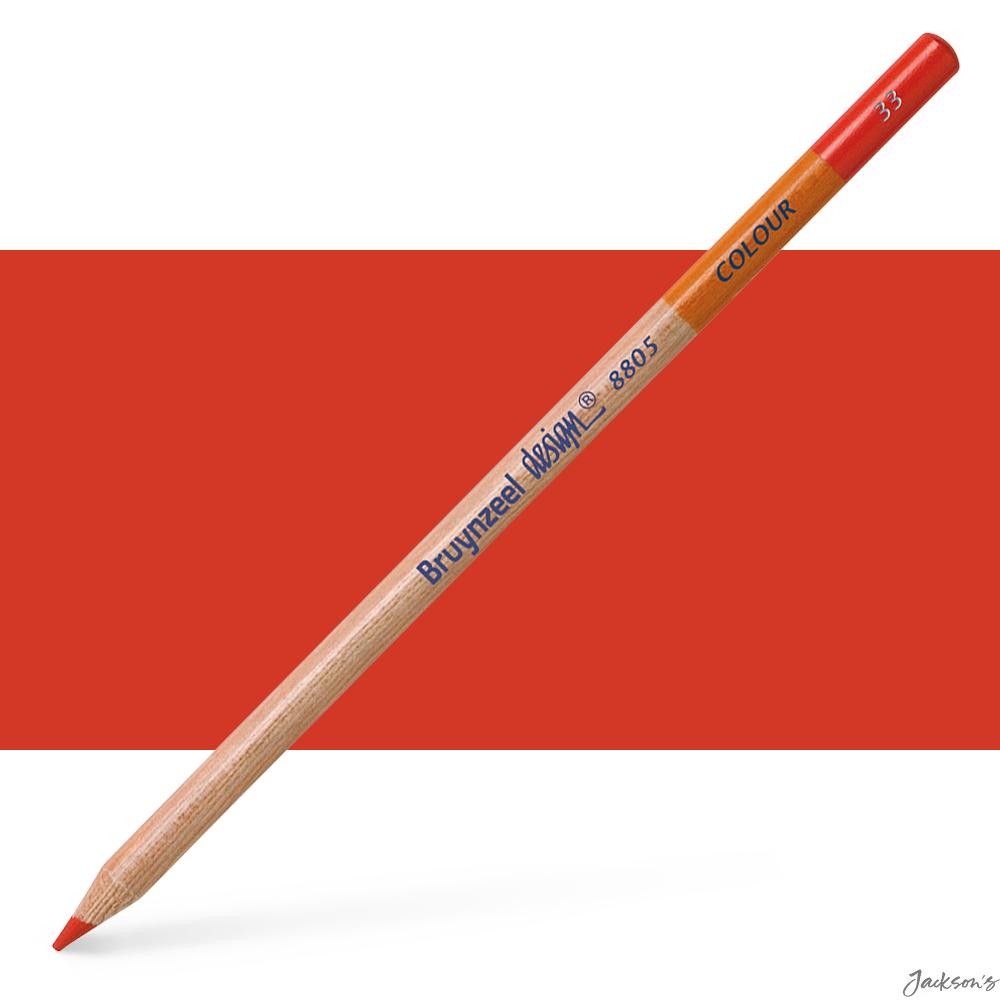 Bruynzeel Design Colour Pencil Cedar Wood Deep Red For Drawing Sketching