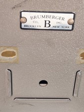 Brumberger Vtg 12 Reel 8mm Film Storage Case Metal For 8mm Movies 1950's 60's