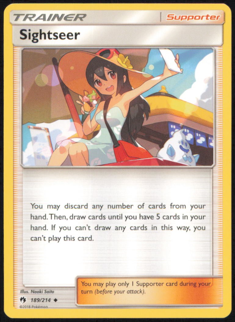 SIGHTSEER 189/214 UNCOMMON LOST THUNDER POKEMON NEAR MINT