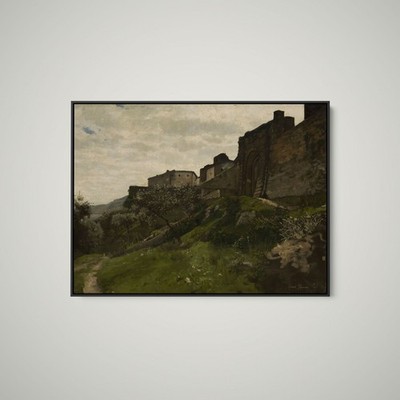 Hans Thoma - Fragment of Defensive Walls - Art Print on Paper or Canvas