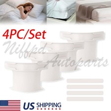 4 Pack Bed Sheet Holder - White Corners Universal Fit King/Queen/Twin Size Beds