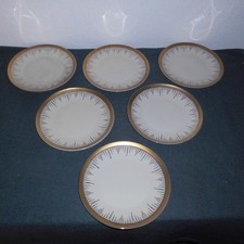6 x alte Kuchenteller Teller Beilagenteller Mayer Bavaria Goldverziert Geschirr