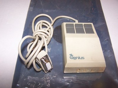 Vintage Genius 3 Button Mouse PN KY883039 - Cream Color