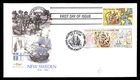 Mayfairstamps US FDC 1988 New Sweden Map Mixed Franking First Day Cover aax_0682