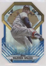 2022 Topps Update Diamond Greats Die-Cuts Blue Warren Spahn #DGDC-63 HOF 02v3