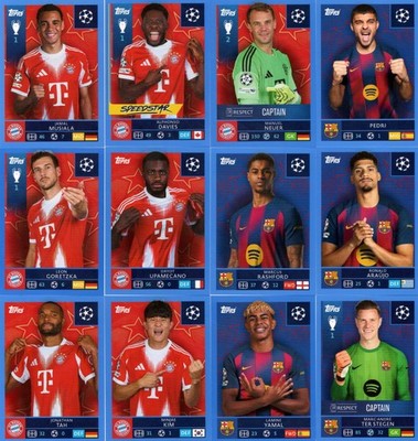 Topps Champions League 2025/26 Sticker Nr. 1-574 Blue Parallel