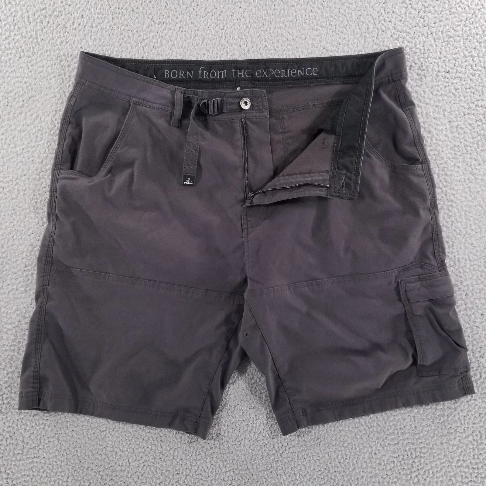 Prana Shorts Mens 40 Stretch Zion 10" Hiking Performance Belted Cargo Outdoor II