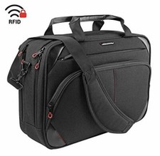 Laptop Bag 15.6 Inch Laptop Briefcase Laptop Messenger Bag Water Black/Red