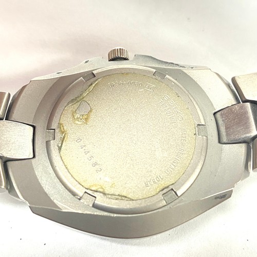 u520 Vintage Seiko Japan Titanium G Perpetual Calendar Wrist Watch 8F56-0078 - Picture 7 of 9