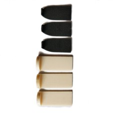 3 Sets Violin Viola Bow Tip Plastic Black Tip  White Professional Bow Bone Tip