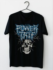 NEW Power Trip Band Short Sleeve Cotton Black All Size T-Shirt  AR402
