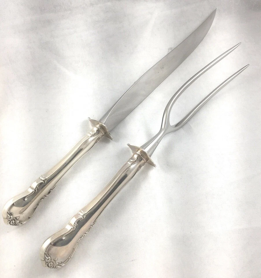 French Provincial by Towle Sterling 2pc XL Carving Set - Image 2 of 4