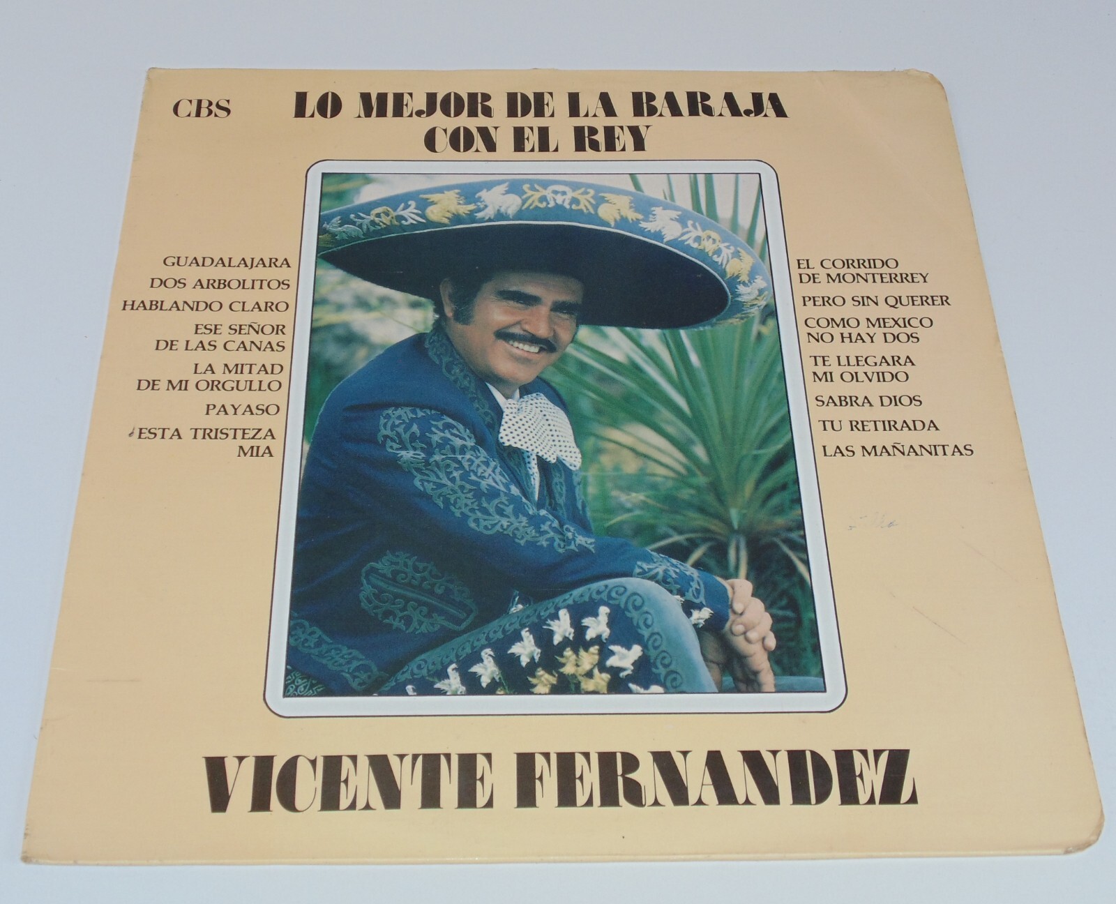VICENTE FERNANDEZ LO MEJOR DE LA BARAJA CON EL REY LP VINYL COLOMBIA 33