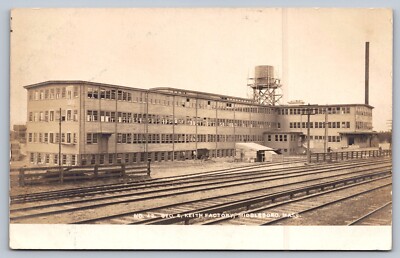 c1907 RPPC MIDDLEBORO MASSACHUSETTS GEORGE KEITH SHOE FACTORY postcard