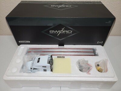 Miniature SWORD Freightliner Century – Ensemble Tracteur Semi-plateau Avec Grue, 1/50, Métal
