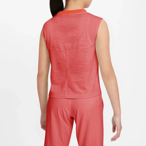 NIKE YOGA Pink Salt DRI-FIT TANK TOP SHIRT Training BIG KIDS/GIRLS XL 18/20 *NEW - Picture 2 of 4