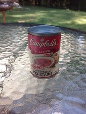 Campbells Soup Chicken Noodleos  Vegetable Play Toy 2.5" Plastic Can Set Of 2